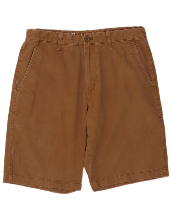 Eddie Bauer Mens Chino Shorts W33 Medium Brown Cotton