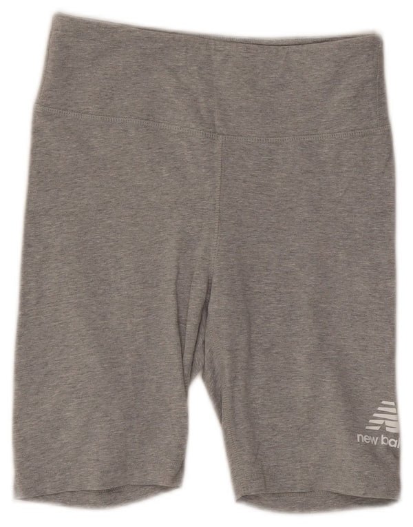 Pantaloncini sportivi da donna New Balance UK 8 piccoli in cotone grigio