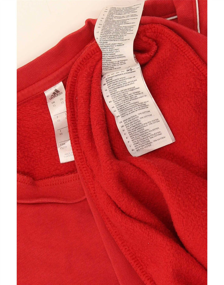 Felpa Adidas Uomo Maglione XS Rosso Cotone