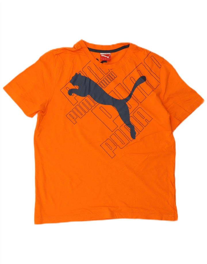 T-shirt grafica da uomo Puma Small arancione
