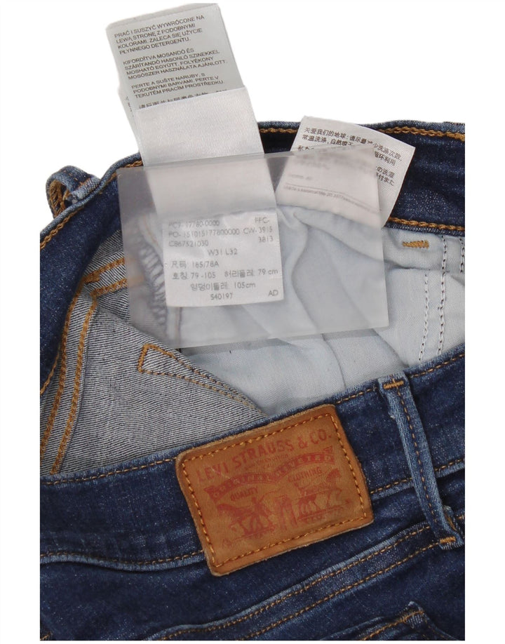 Jeans Levi's 710 Super Skinny da donna W31 L32 in cotone blu