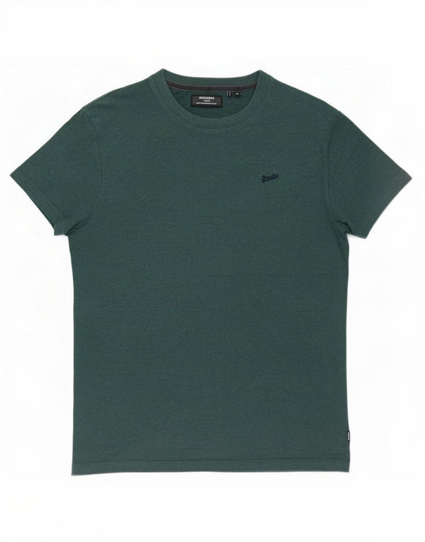 T-shirt da uomo Superdry Top in cotone verde medio