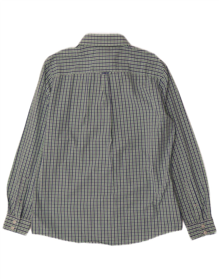 Crew Clothing Camicia da uomo dalla vestibilità classica in cotone a quadretti verde medio