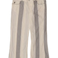 Pantaloni casual da donna Bootcut Cavalli IT 46 Large W32 L27 a righe bianche
