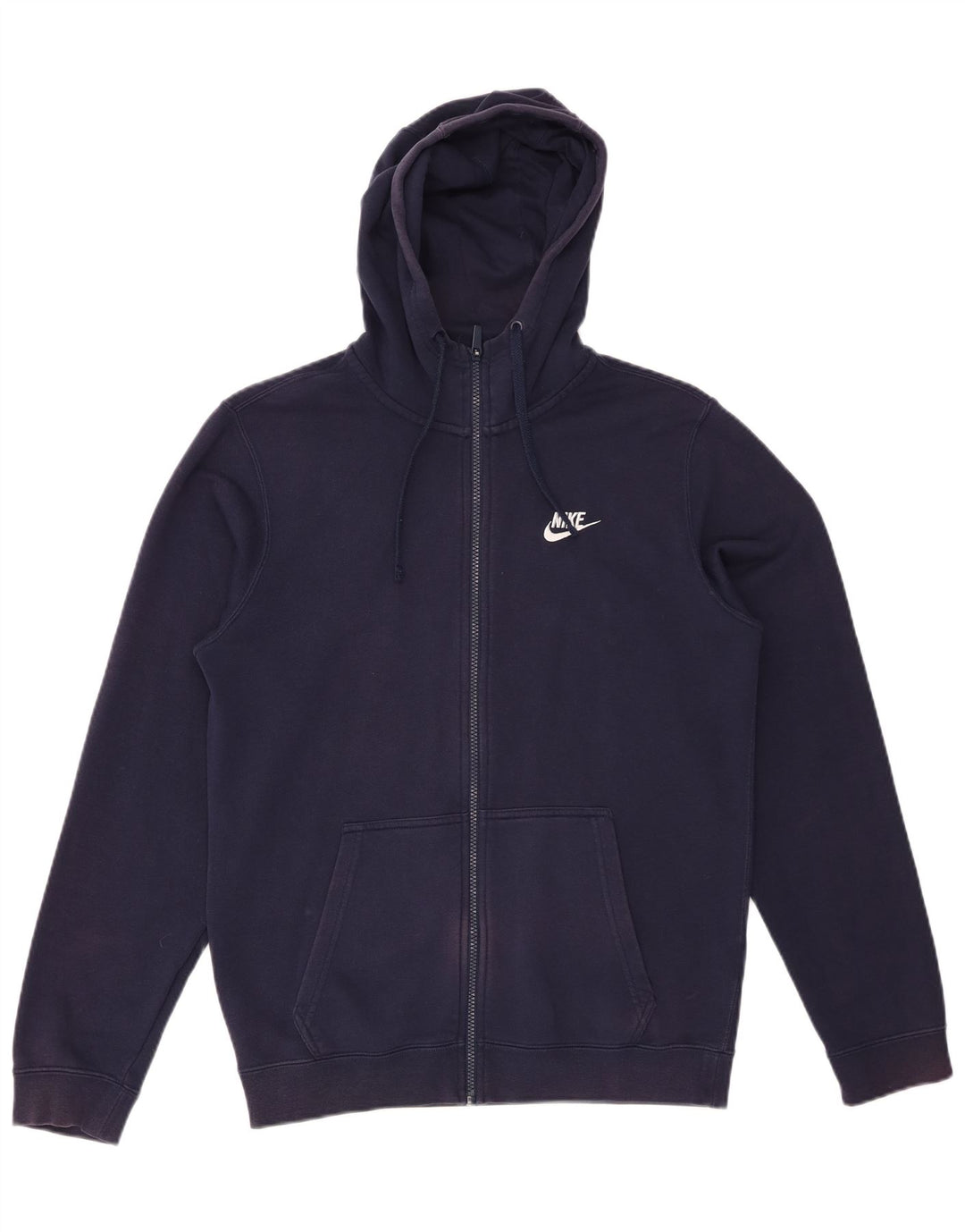 Maglione con cappuccio e zip Nike da uomo piccolo blu navy
