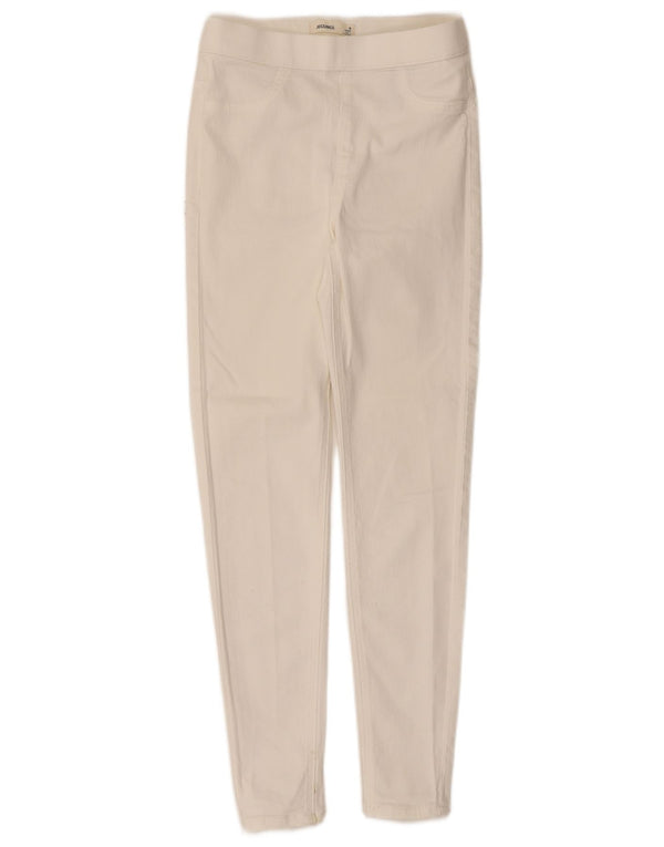 Pantaloni casual Jegging da donna Marks & Spencer UK 8 piccoli W24 L26 bianchi
