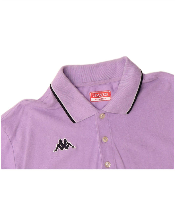 KAPPA Mens Polo Shirt XL Purple Cotton