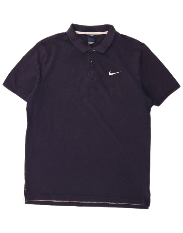 Polo Nike da uomo grande in cotone blu navy