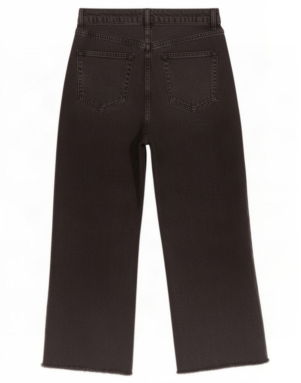 Jeans da donna a gamba larga a vita alta Topshop W26 L24 Grigio