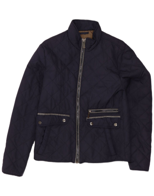 Giacca trapuntata da uomo ZARA UK 36 Small Blu Navy