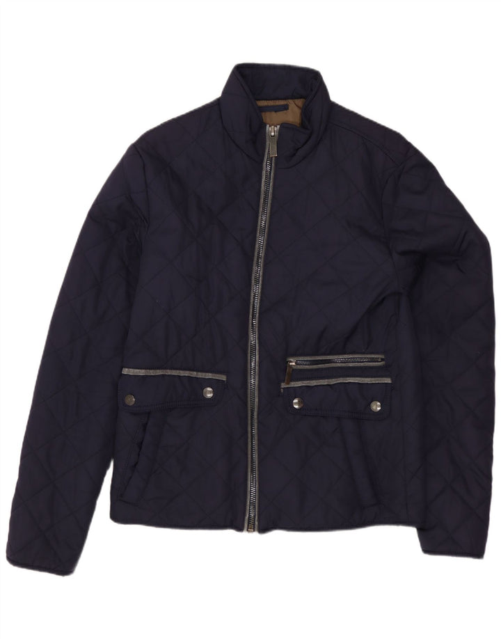 Giacca trapuntata da uomo ZARA UK 36 Small Blu Navy