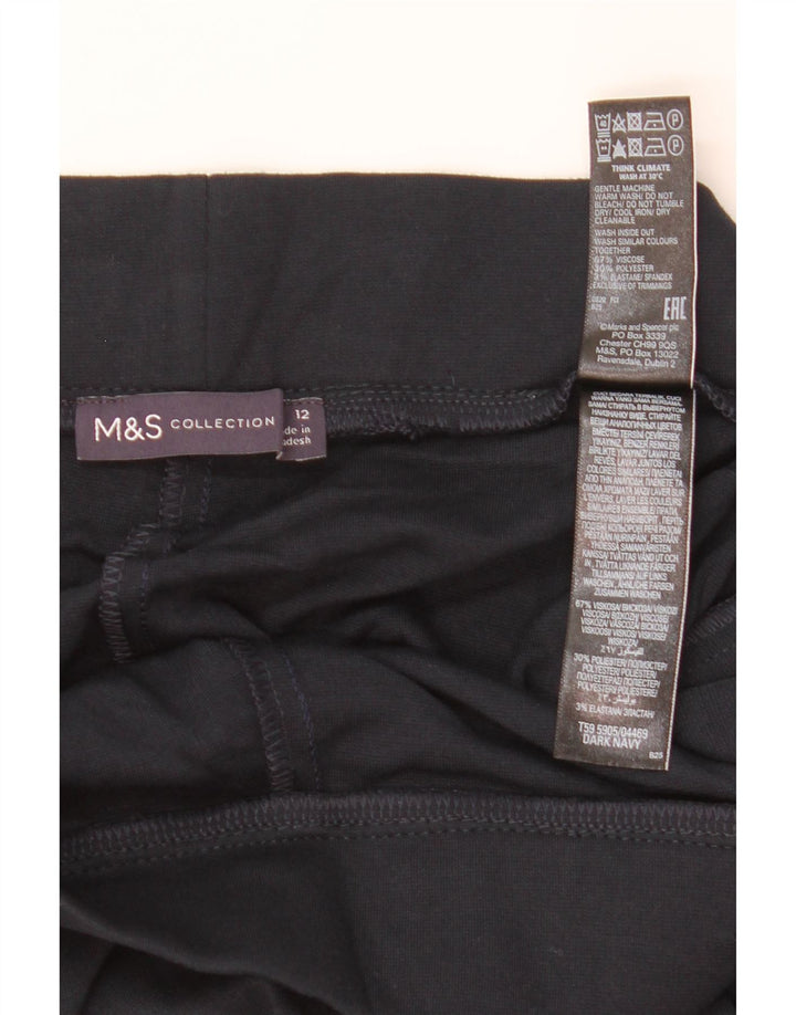 Pantaloni casual da donna Marks & Spencer UK 12 medi W30 L29 Blu navy