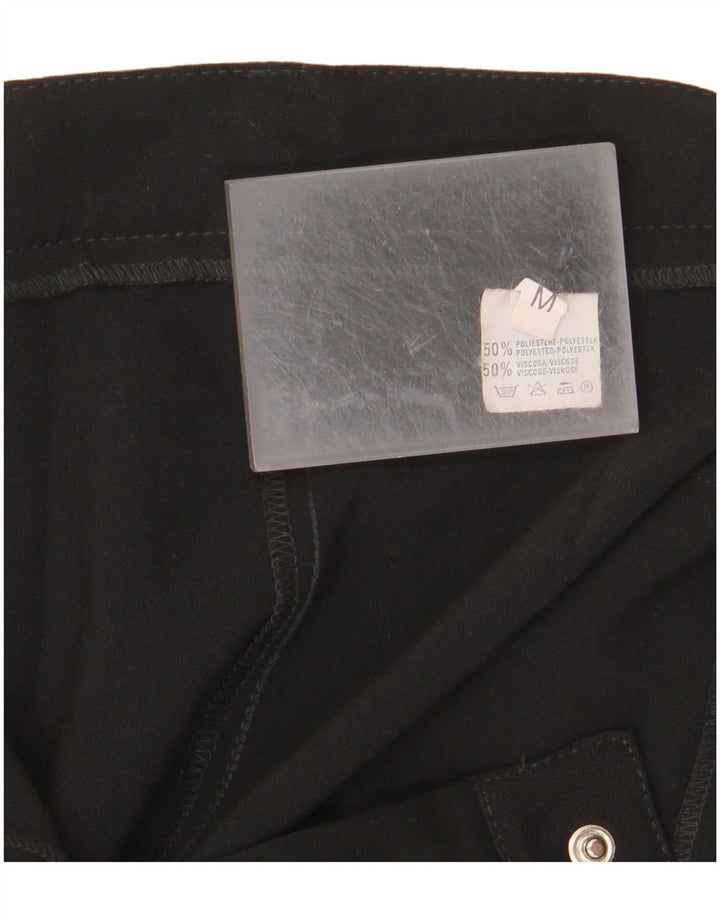 Pantaloni chino bootcut da donna VINTAGE medi W30 L32 poliestere nero