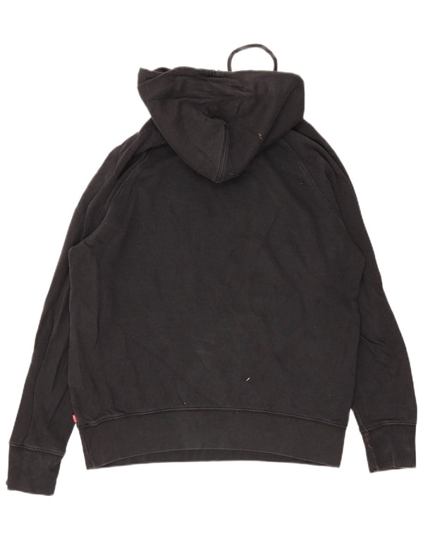 Maglione con cappuccio grafico da uomo Levi's in cotone nero medio