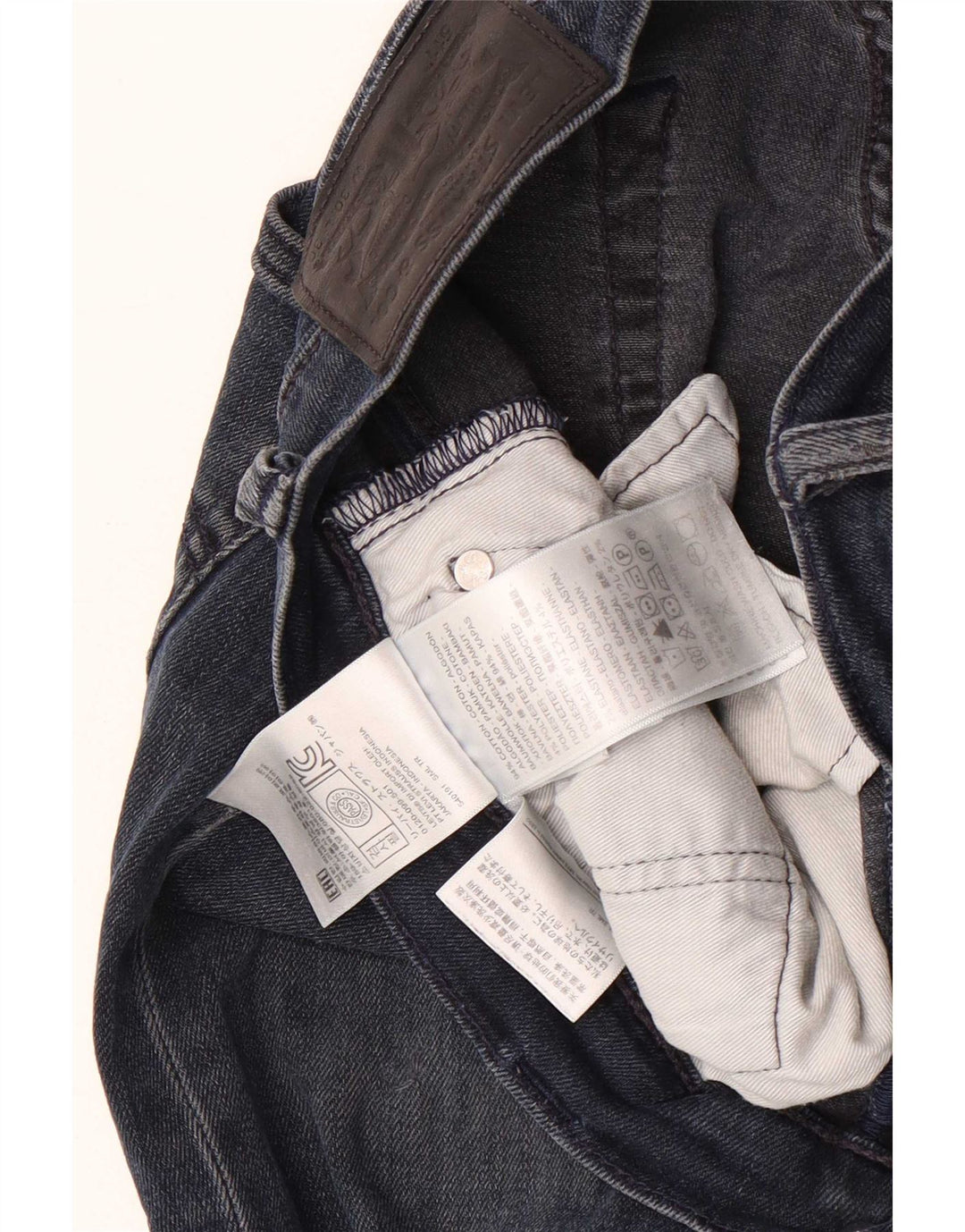 Jeans Levi's 512 affusolati da donna W30 L30 cotone blu navy