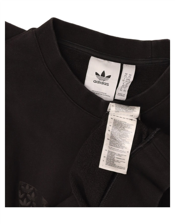 Felpa grafica da uomo ADIDAS maglione XS cotone nero