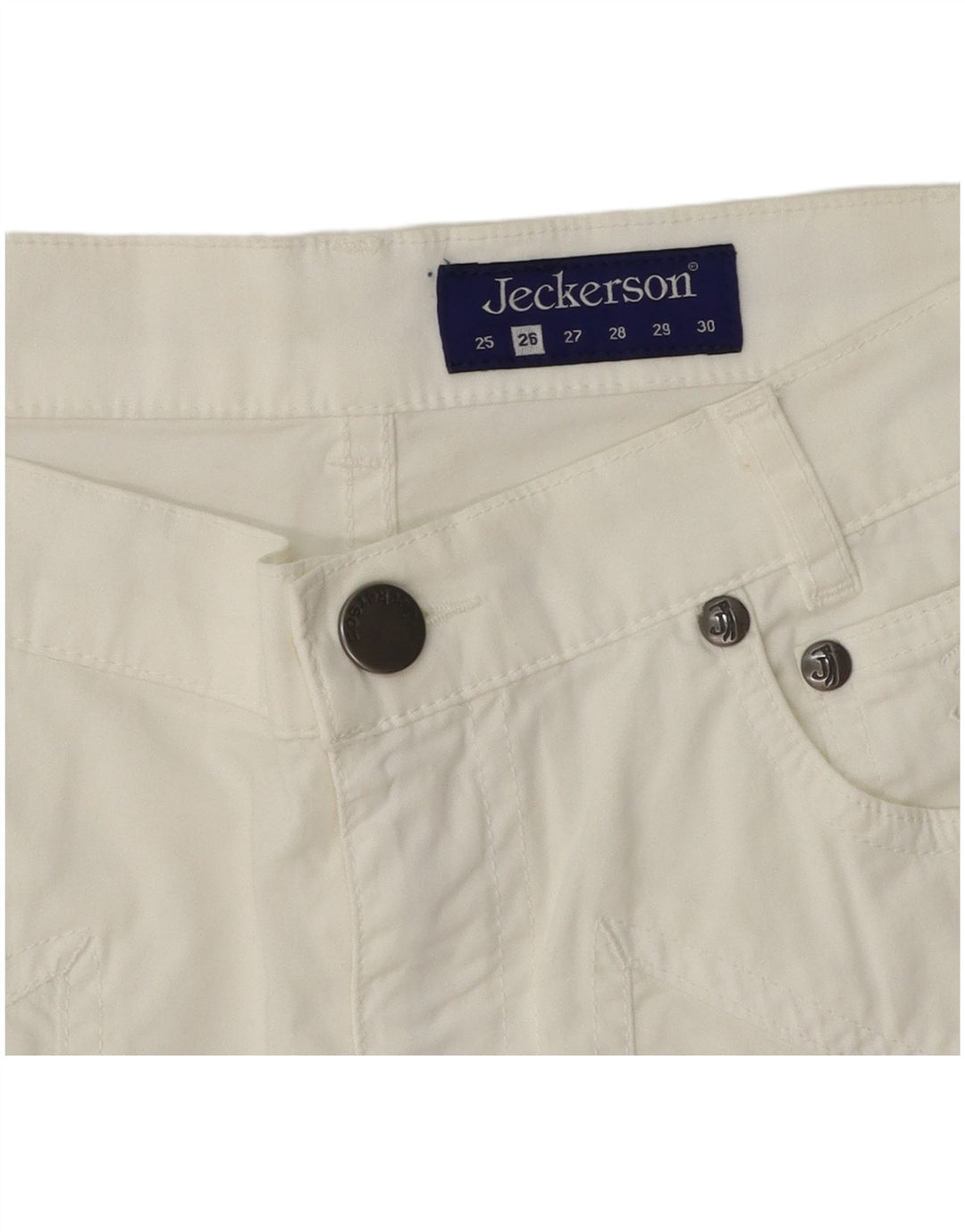Bermuda da donna Jeckerson W26 piccolo in cotone bianco