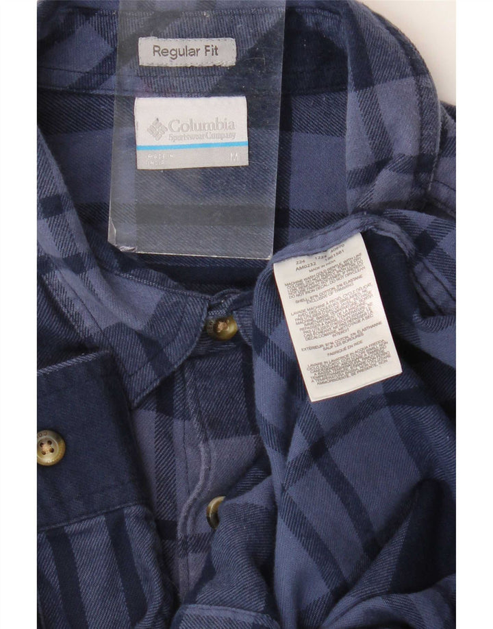 Camicia Columbia Omni-Wick Regular Fit in flanella da uomo a quadri blu navy medio