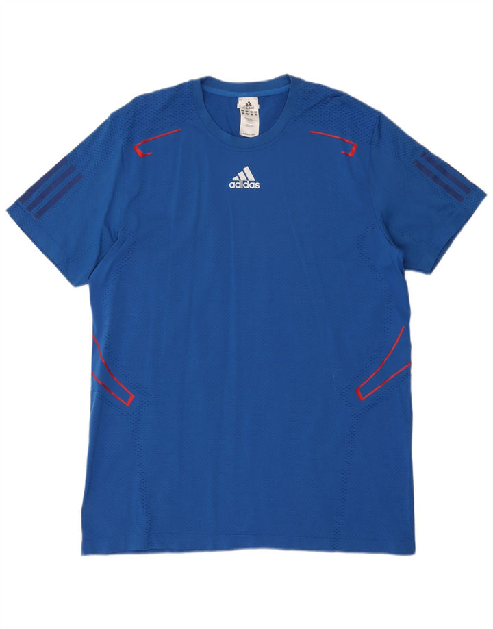 T-shirt Adidas Climacool da uomo Top XL blu in poliammide