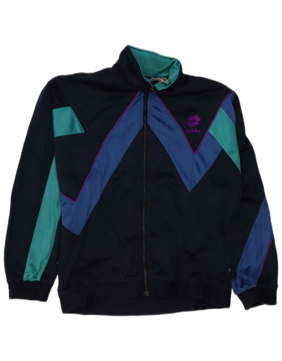 Giacca da tuta da uomo Lotto grande color block blu navy