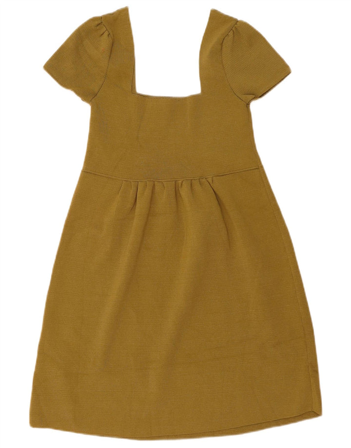Abito a trapezio da donna Zara UK 4 XS poliammide kaki