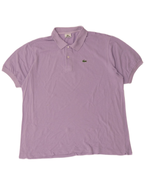 Polo da uomo Lacoste taglia 7 2XL cotone viola