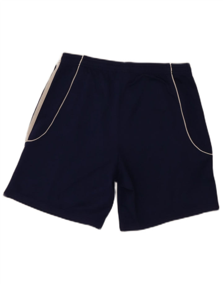 Pantaloncini sportivi Adidas Climalite da uomo piccoli in poliestere blu navy