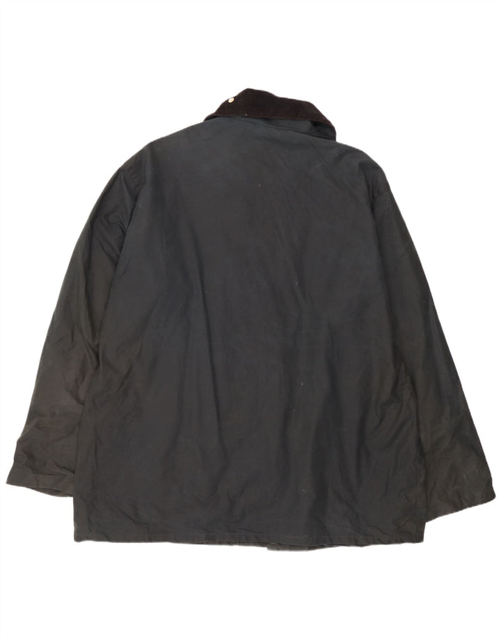 Giacca da uomo in cotone cerato Miller & Simons UK 42 XL nera