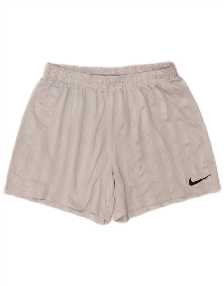 Pantaloncini sportivi Nike Dri Fit da uomo XL in poliestere a righe grigie