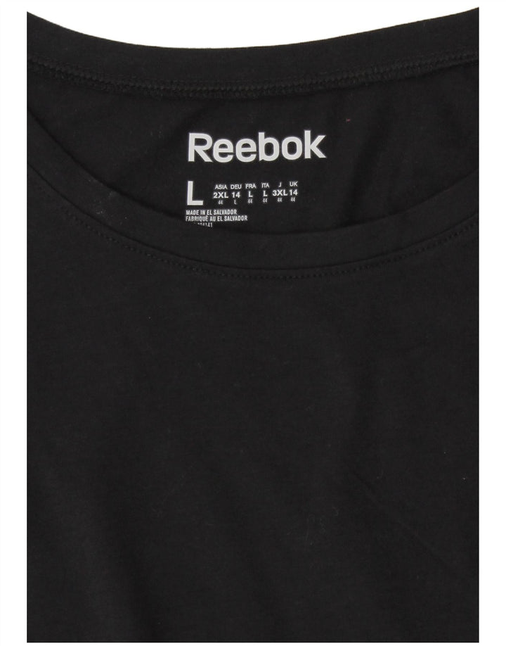 T-shirt Reebok da donna Top UK 14 media nera