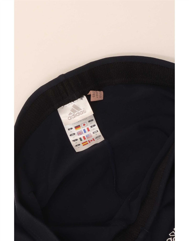 Leggings Adidas da donna UK 14 Large blu navy in poliammide