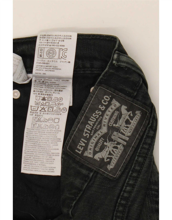 Jeans dritti da donna Levi's W32 L30 cotone nero