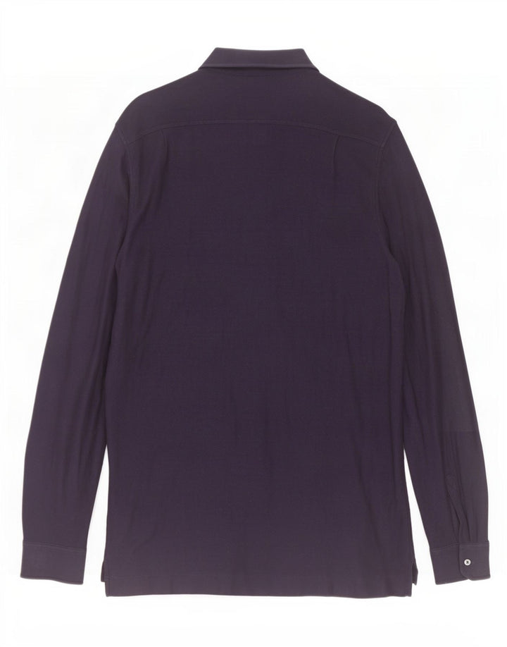 Camicia Uomo Ermenegildo Zegna IT 50 Medio Blu Navy Cotone