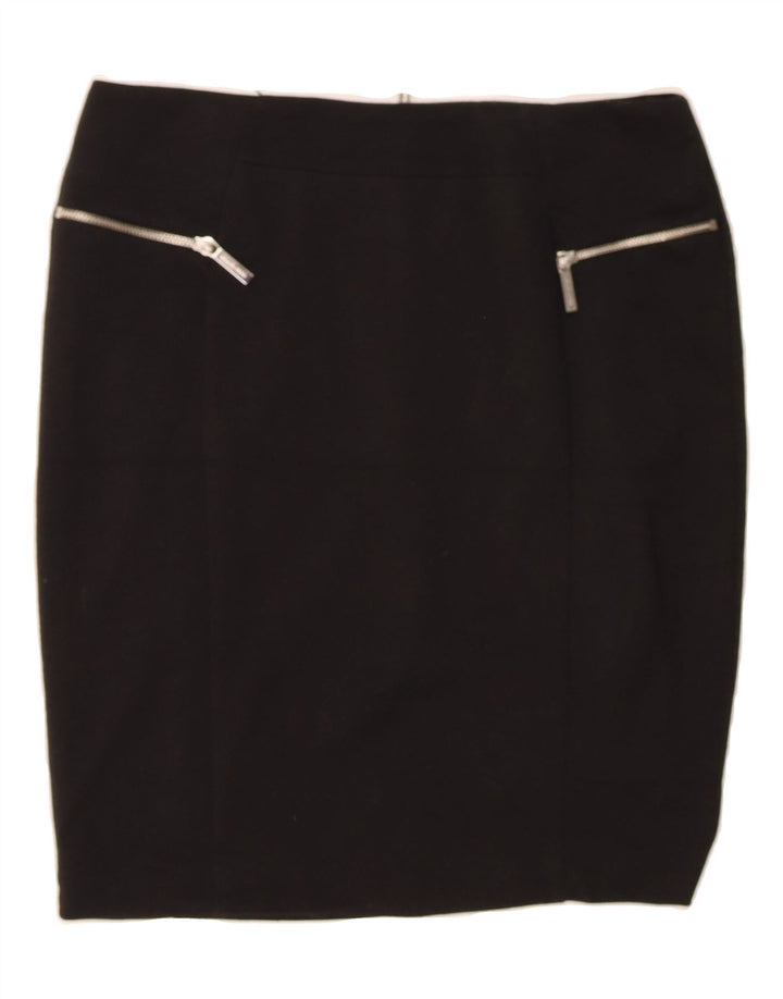 MICHAEL KORS Womens Pencil Skirt US 10 Large W32  Black Polyester Vintage Michael Kors and Second-Hand Michael Kors from Messina Hembry 