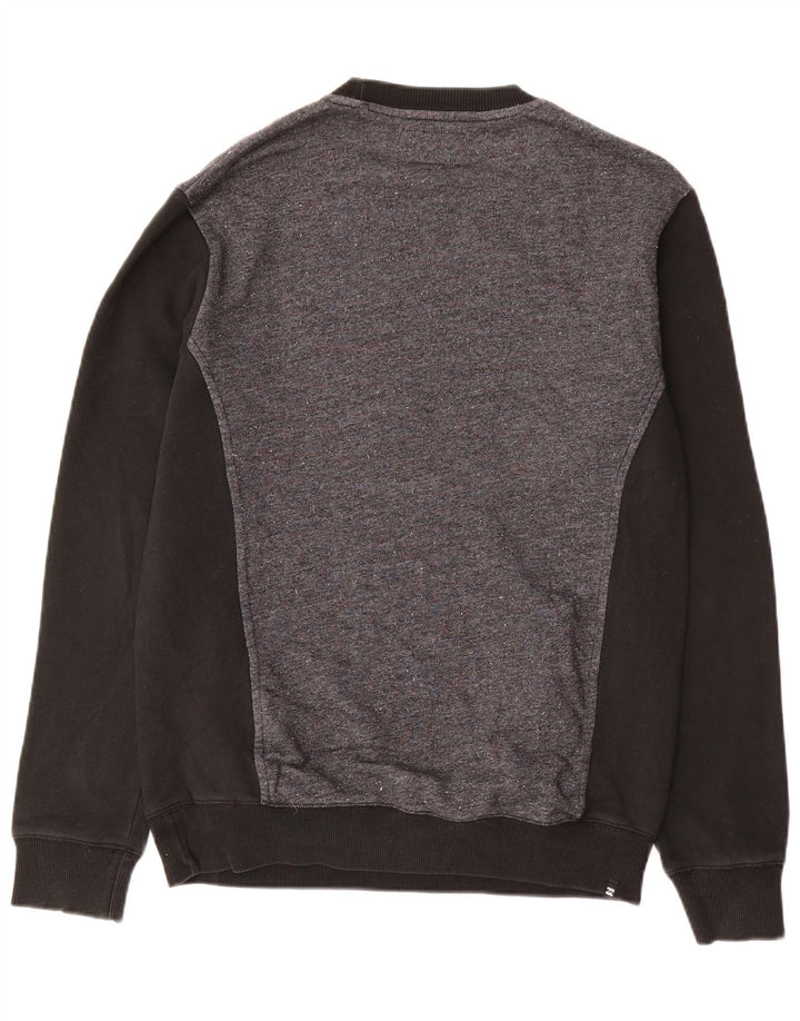 Felpa da uomo Billabong Maglione piccolo in cotone color block grigio