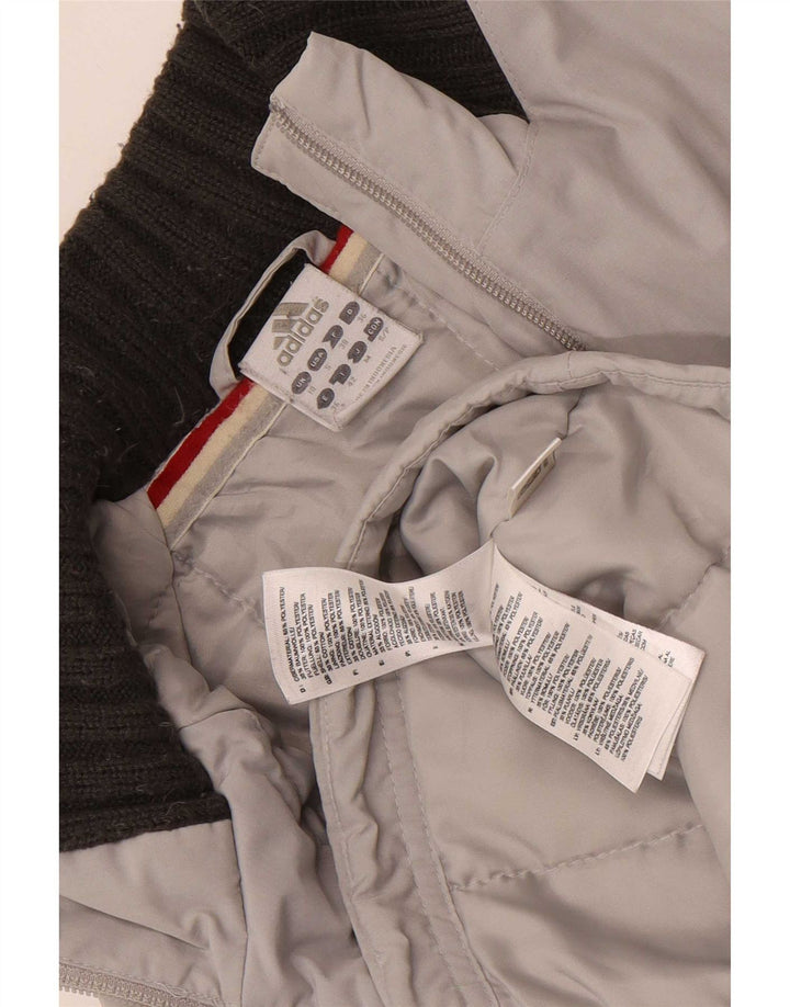 Giacca utility da donna Adidas UK 10 Small Grigio Colourblock Poliestere