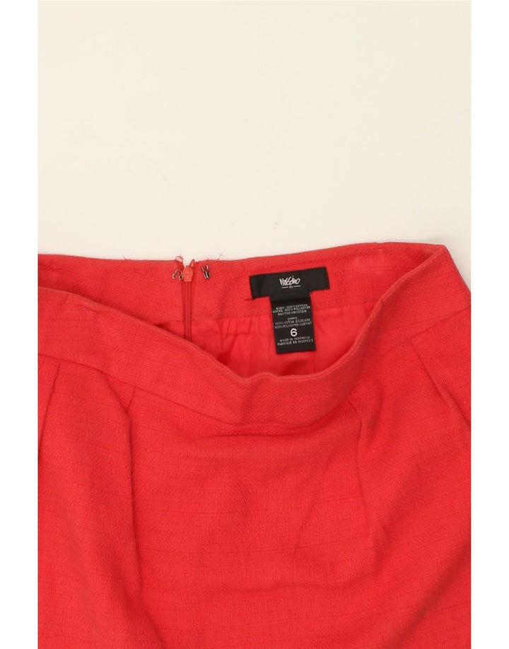 MOSSIMO Womens Mini Skirt US 6 Medium W30  Red Cotton Vintage Mossimo and Second-Hand Mossimo from Messina Hembry 