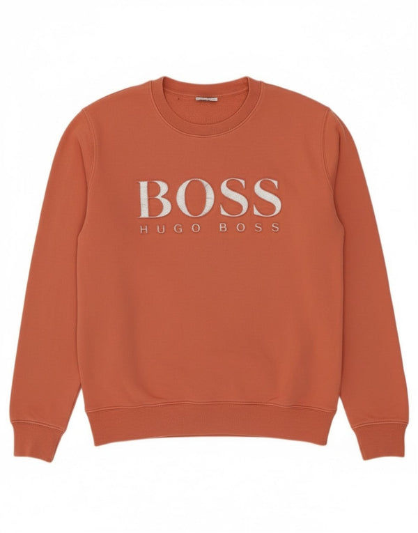 Felpa grafica da donna Hugo Boss Maglione UK 12 Arancione medio