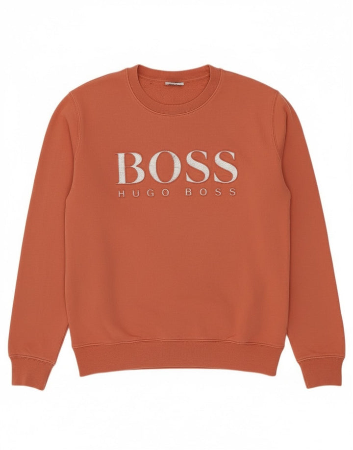 Felpa grafica da donna Hugo Boss Maglione UK 12 Arancione medio
