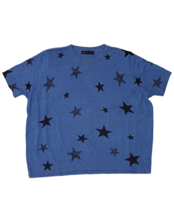 Maglione girocollo da donna Marks & Spencer con motivo astratto UK 20 2XL