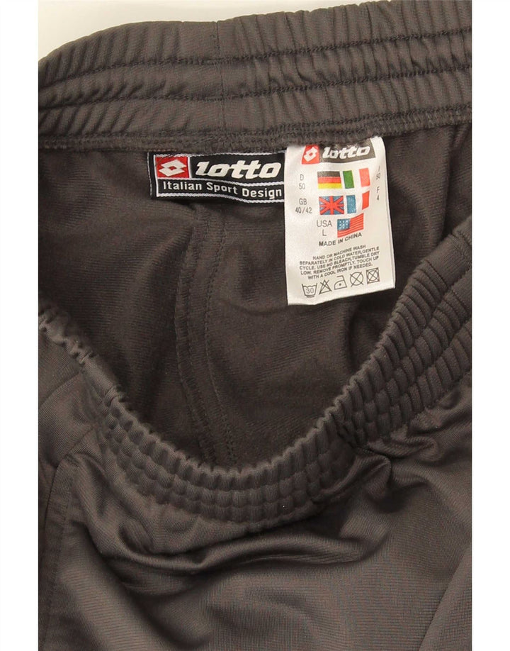 Pantaloni da tuta da uomo Lotto UK 40/42 Large Grigio Poliestere