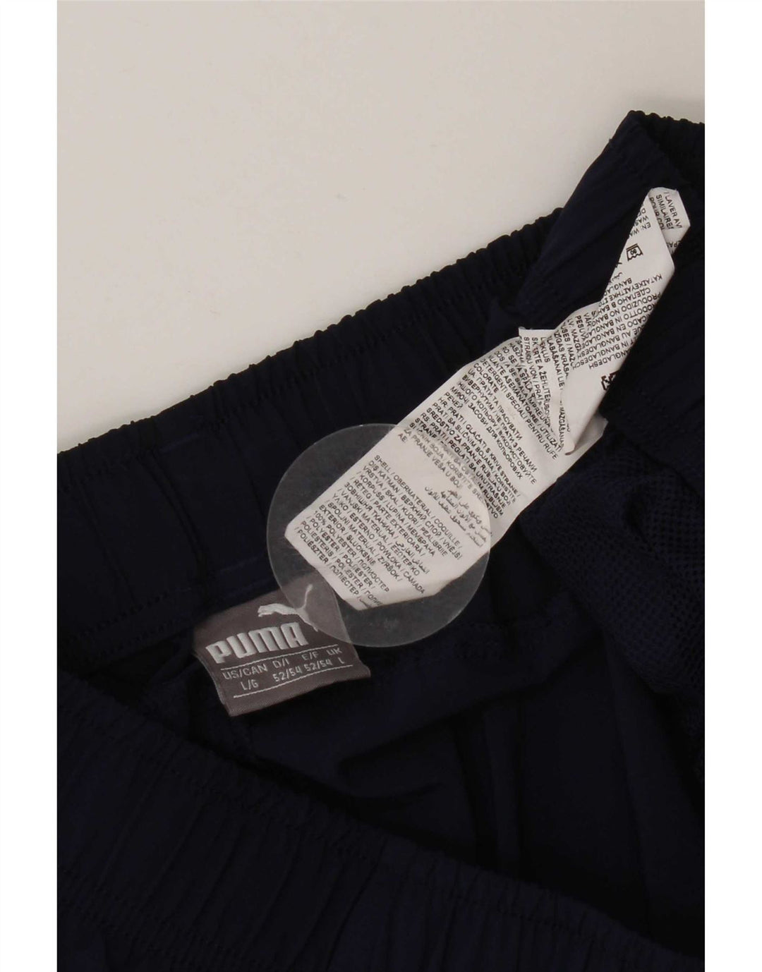Pantaloncini sportivi da uomo Puma Large in poliestere blu navy