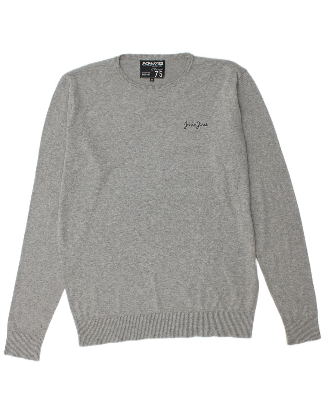 Maglione maglione girocollo da uomo Jack & Jones XL grigio screziato