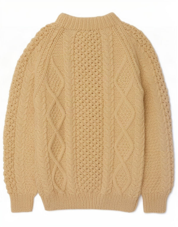 Vintage Mens Turtle Neck Jumper Sweater Large Off White