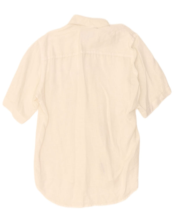 Camicia a maniche corte da uomo Marlboro Classics bianco medio