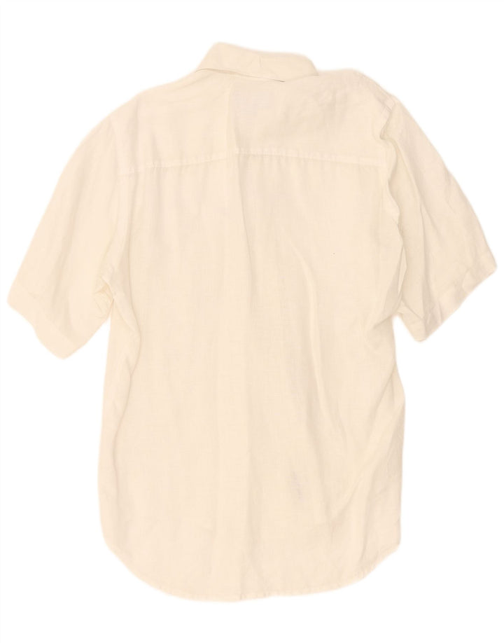 Camicia a maniche corte da uomo Marlboro Classics bianco medio