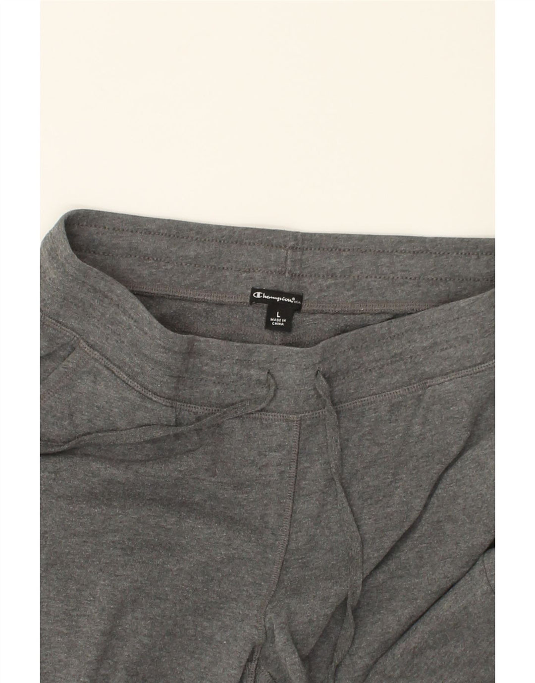 CHAMPION Womens Tracksuit Trousers UK 16 Large Grey Cotton | Vintage Champion | Thrift | Second-Hand Champion | Used Clothing | Messina Hembry 