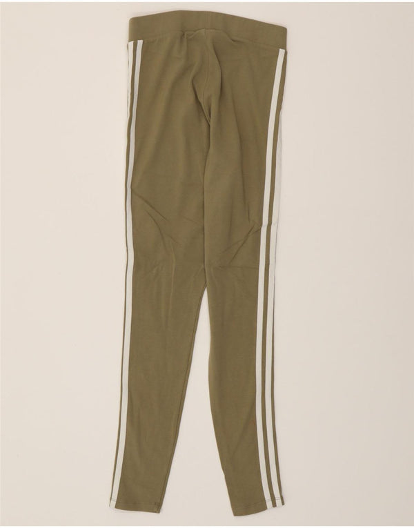Leggings Adidas da donna UK 8 piccolo cotone kaki
