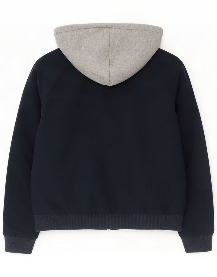 Giacca reversibile con cappuccio Nike da uomo UK 38 medio cotone blu navy