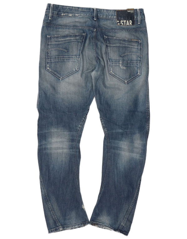 Jeans slim banana effetto consumato da uomo G-Star W36 L32 cotone blu